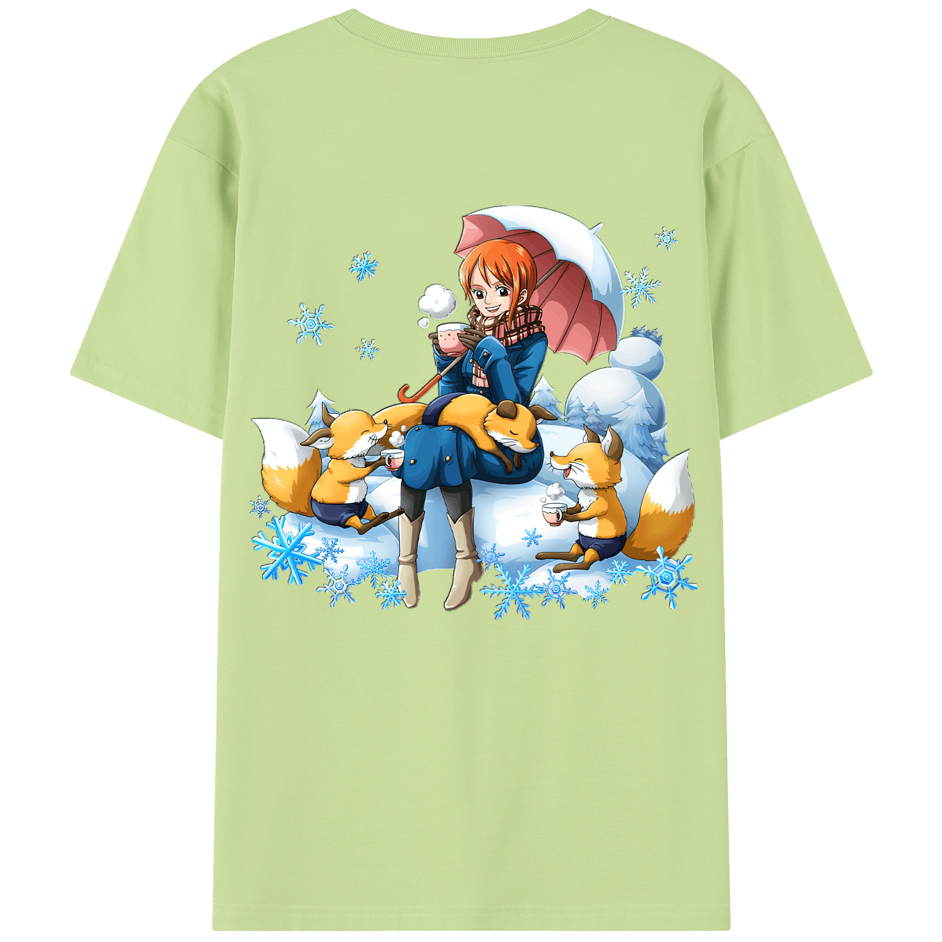 ワンピース ナミ ONE PIECE Nami 綿100％半袖Tシャツ（背面プリント）